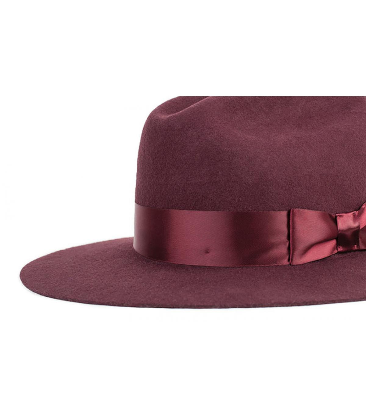 Tara fedora maroon Brixton